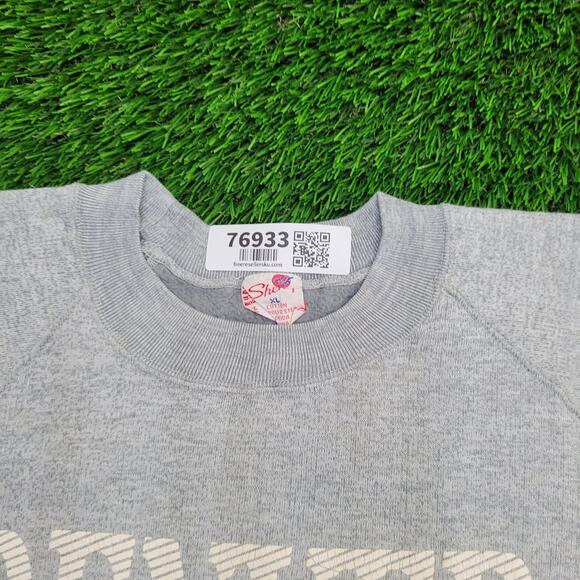 Vintage Denver Raglan Sweatshirt Womens XL 21x24 Spellout - Picture 11 of 14